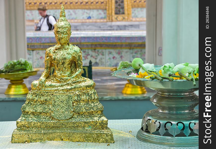 Buddha statue in Royal Thai temple