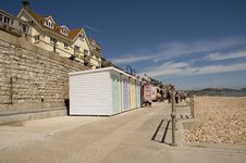 Cabins On Beachfront Stock Photography Cabins On Beachfront Stock Photography