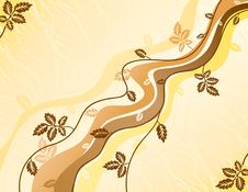 Lines And Leaves Background Royalty Free Stock Images Lines And Leaves Background Royalty Free Stock Images