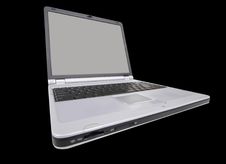 Laptop On Black Stock Images