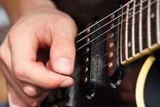 Playing Guitar Royalty Free Stock Photos Playing Guitar Royalty Free Stock Photos