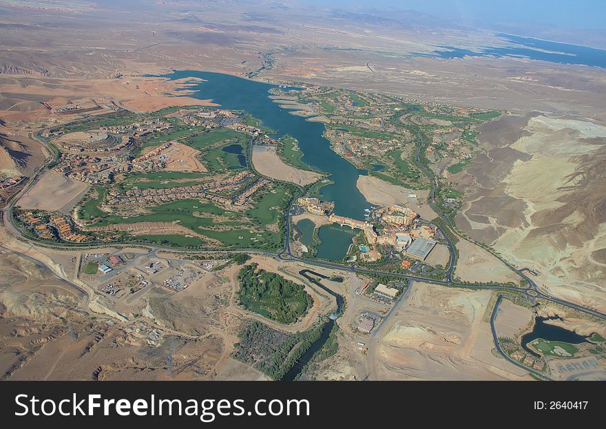 View over Nevada surrounding the area of Las Vegas. View over Nevada surrounding the area of Las Vegas