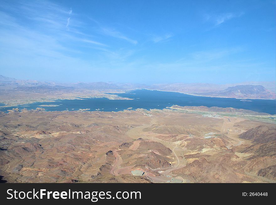 View over Nevada surrounding the area of Las Vegas. View over Nevada surrounding the area of Las Vegas