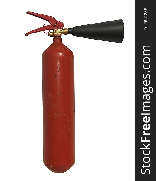 Isolated photo of the fire extinguisher