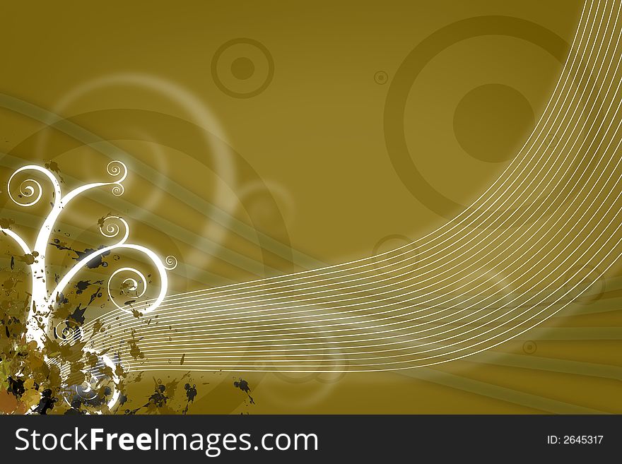 Abstract graphic silhouette color background