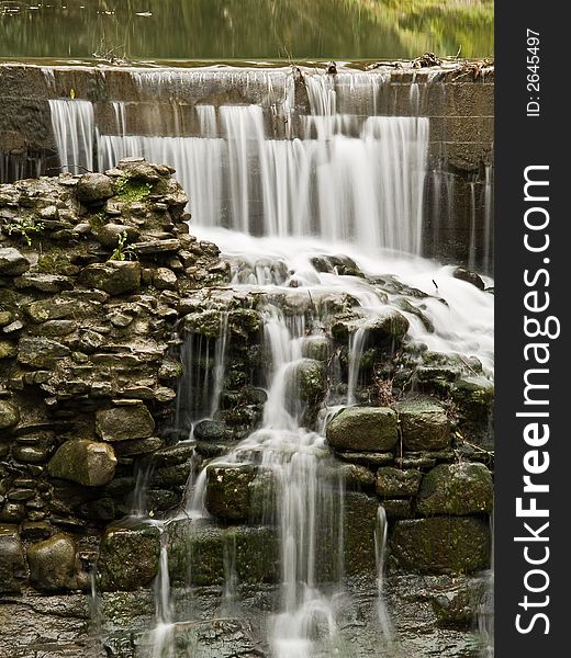 Small waterfall in the forest