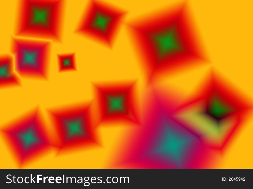 Colorized abstract cubes background 1