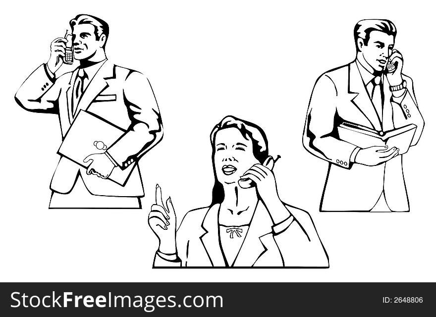 Businessman And Woman