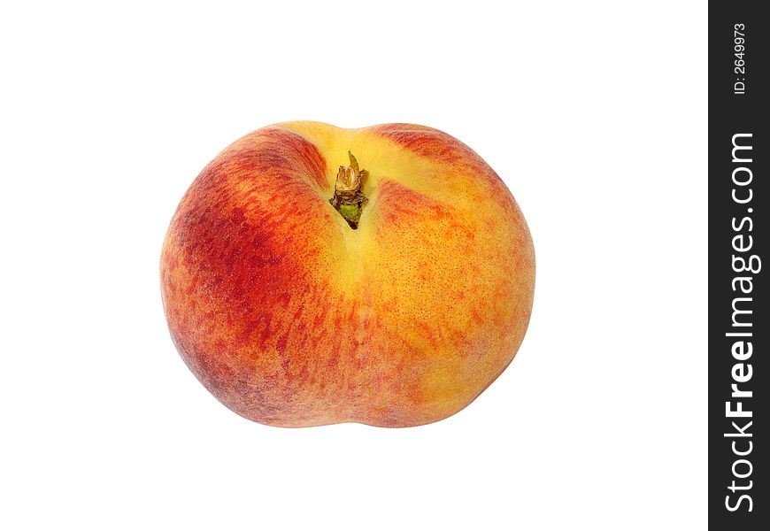 Juicy peach isolated on white (clipping path included). Juicy peach isolated on white (clipping path included)