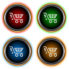 Set From Four Icons A Buy Stock Image Set From Four Icons A Buy Stock Image