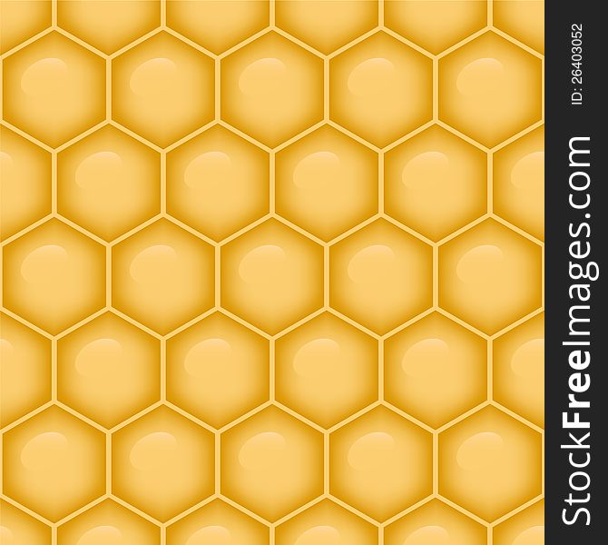 Seamless structure of honeycomb.