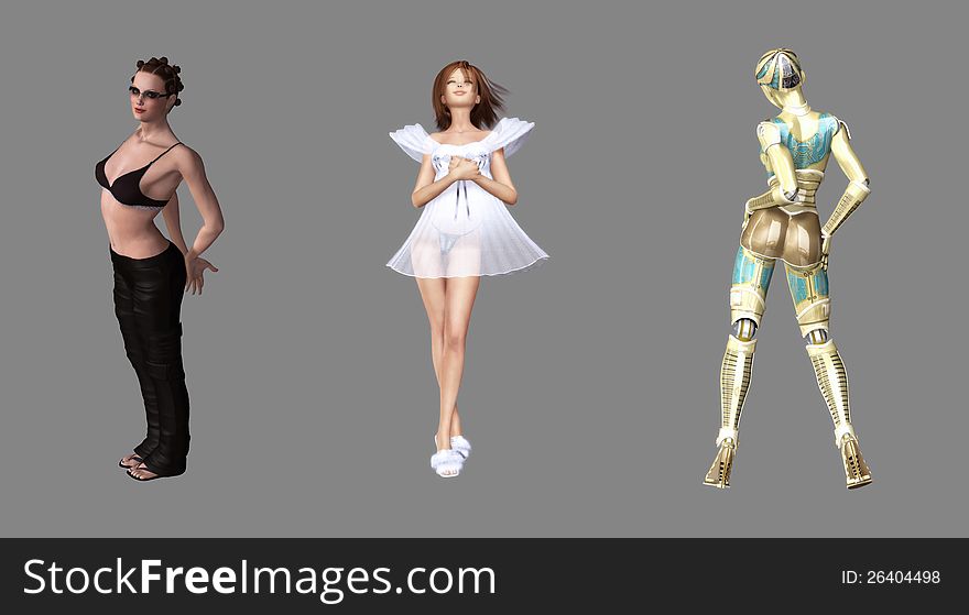 Sexy Digital Characters