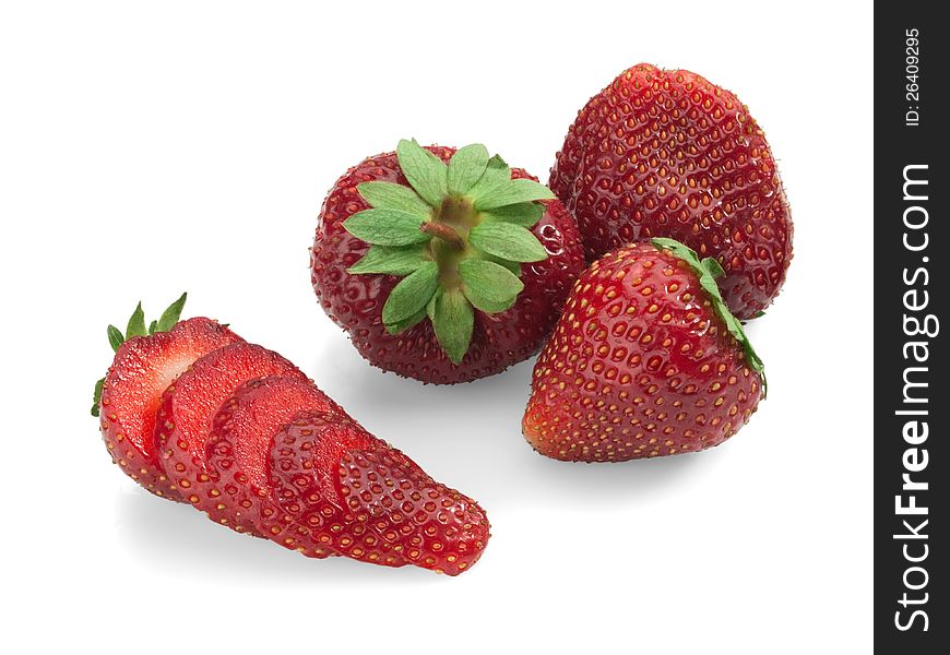 Strawberry On A White Background.