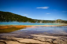 Grand Prismatic Spring At Yellowstone National Park Stock Photography Grand Prismatic Spring At Yellowstone National Park Stock Photography
