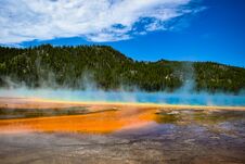 Grand Prismatic Spring At Yellowstone National Park Royalty Free Stock Photos