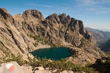 High Alpine Lake Stock Images
