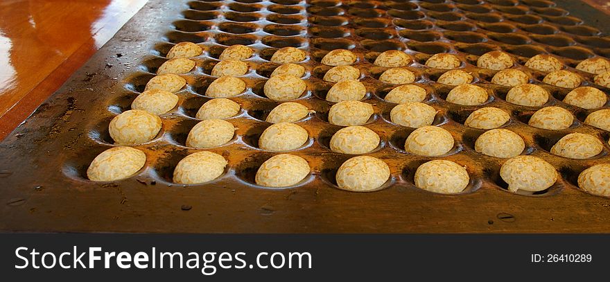 Poffertjes, Dutch Pancakes.