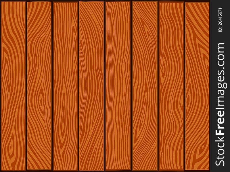 Brown Wooden Light Texture. Vector Background EPS8