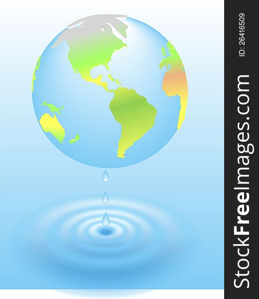 3d Global warming global planet Earth illustration