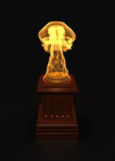 Golden Fire Award Royalty Free Stock Photos Golden Fire Award Royalty Free Stock Photos