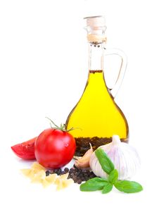 A Bottle Of Olive Oil Royalty Free Stock Photography A Bottle Of Olive Oil Royalty Free Stock Photography