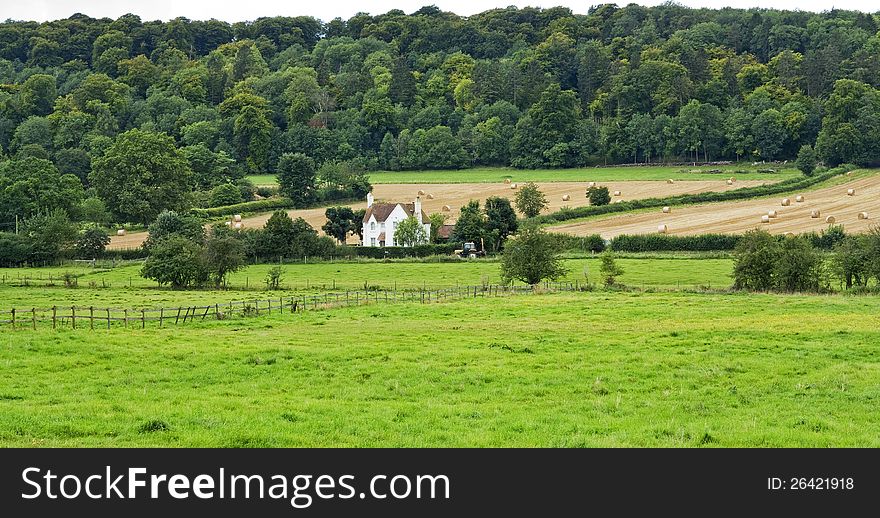 An English Rural Landscape In The Chiltern Hills