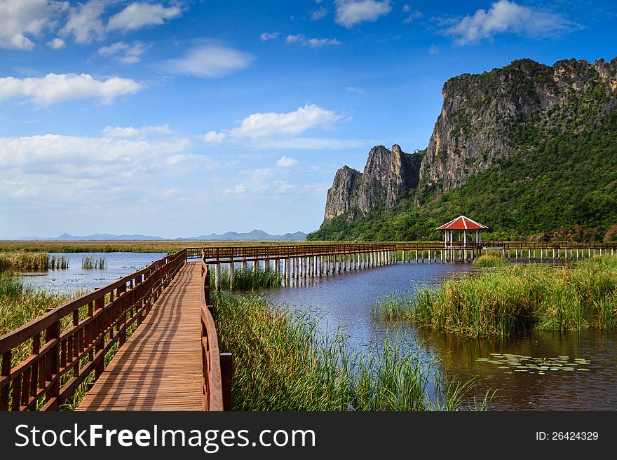 Lake in the hill Thailand