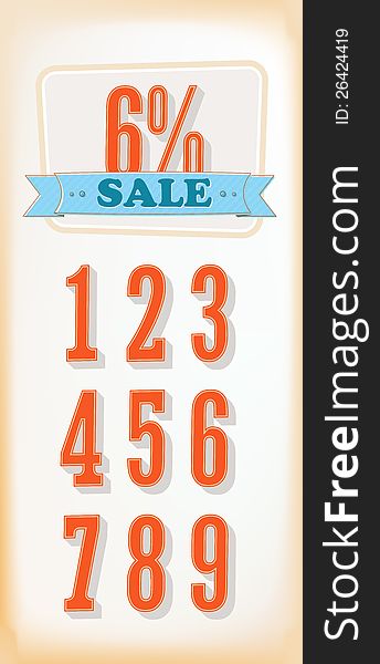 Discount labels. Vector, Set