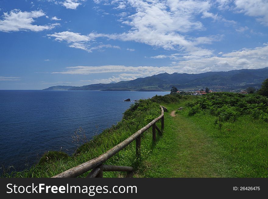 North Spanish coastal path. Asturias