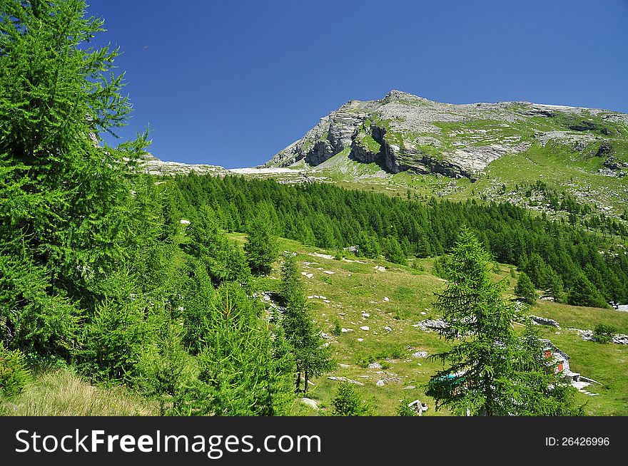 Bognanco valley alpine landscape. Piedmont region, Italy. Bognanco valley alpine landscape. Piedmont region, Italy.