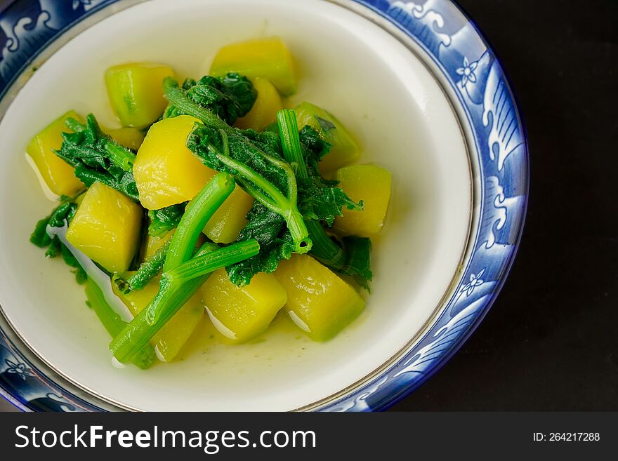 Clear Pumpkin Soup. Very Good For Health.