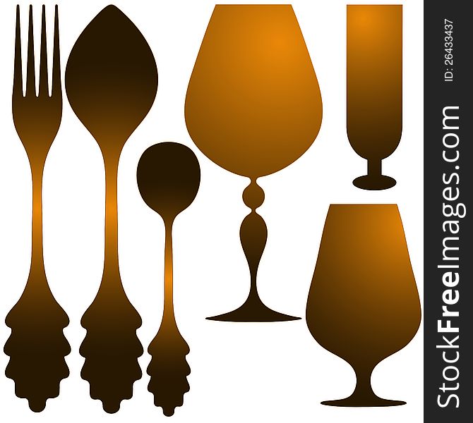 Cutlery Golden Set