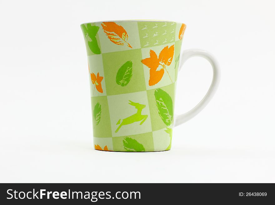 A mug depicting a natural green theme. It represents a healthy and organic lifestyle. A mug depicting a natural green theme. It represents a healthy and organic lifestyle.