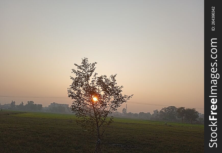 Sunset In Evening, Nature Photography, Past Memories, December