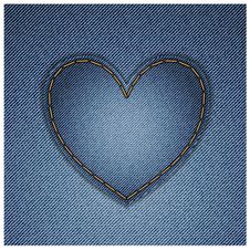 Denim Heart Stock Image Denim Heart Stock Image