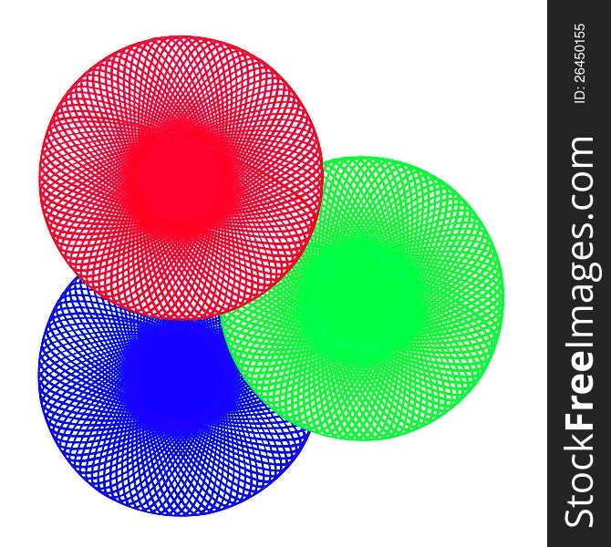 Image of hand drawing circle on white, rgb and pixels concept. Image of hand drawing circle on white, rgb and pixels concept