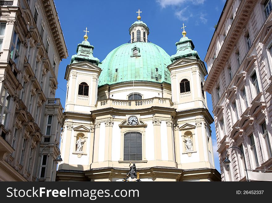 Peterskirche (Saint Peter's Church) in Vienna, Austria. Peterskirche (Saint Peter's Church) in Vienna, Austria