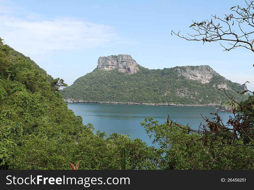 Uninhabited island, a national marine park, Koh Samui, Thailand, Southeast Asia. Uninhabited island, a national marine park, Koh Samui, Thailand, Southeast Asia