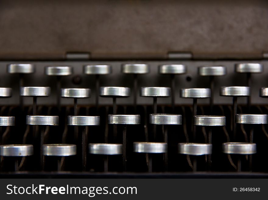 Close up image of vintage typewriter