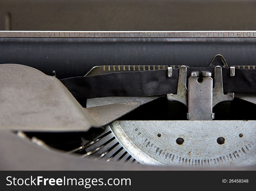 Close up image of vintage typewriter