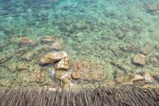 Rocks In The Ocean Top View Stock Images Rocks In The Ocean Top View Stock Images
