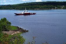 River Ferry Crossing Stock Photo River Ferry Crossing Stock Photo