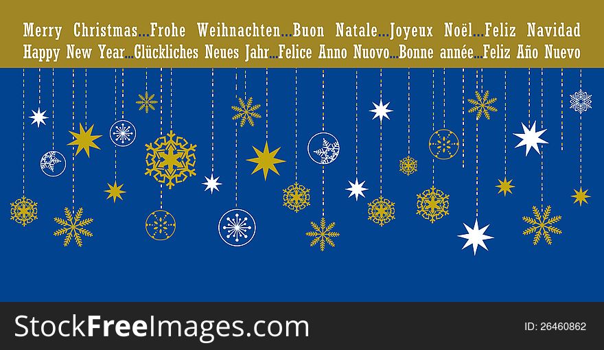 Christmas Greetings Card In Different Languages