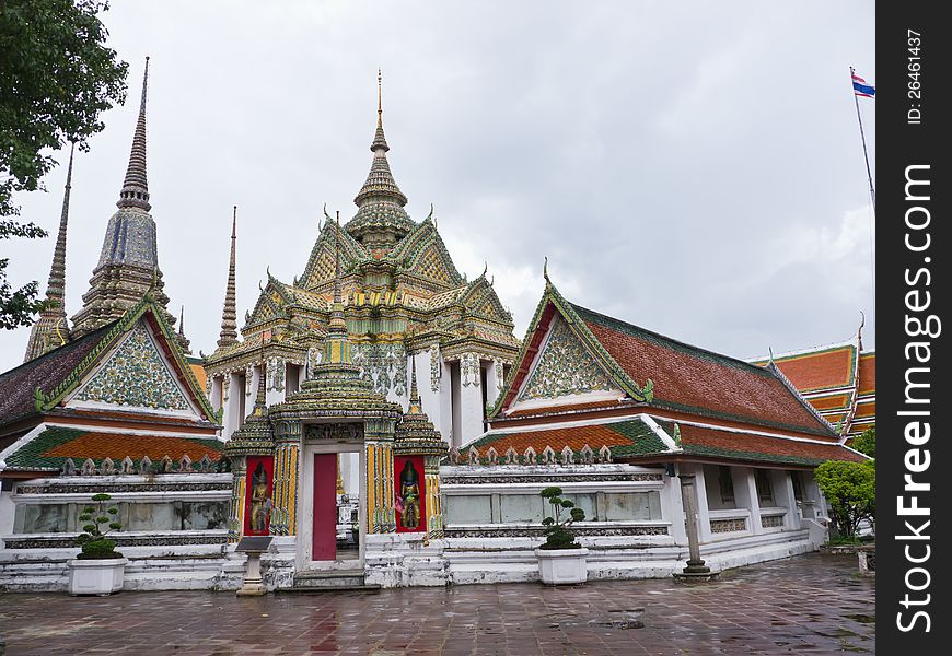 Pho temple, landmarks in Bangkok Thailand
