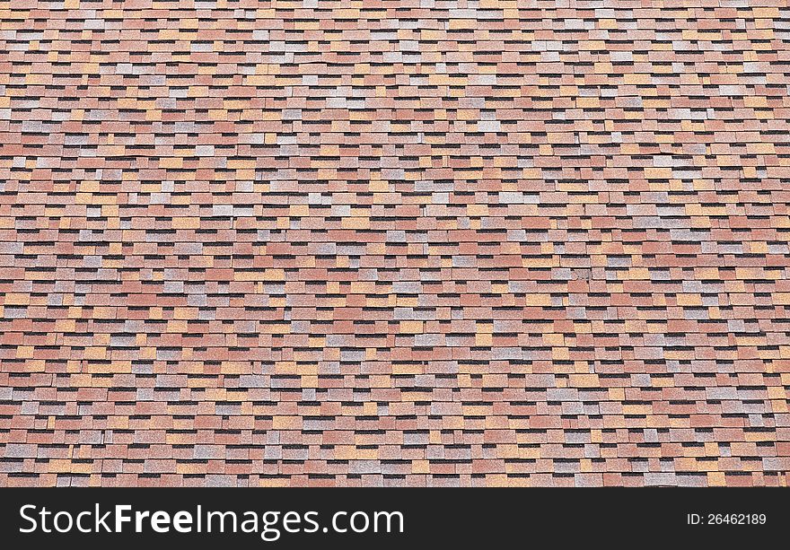 Colorful roof shingles as a background