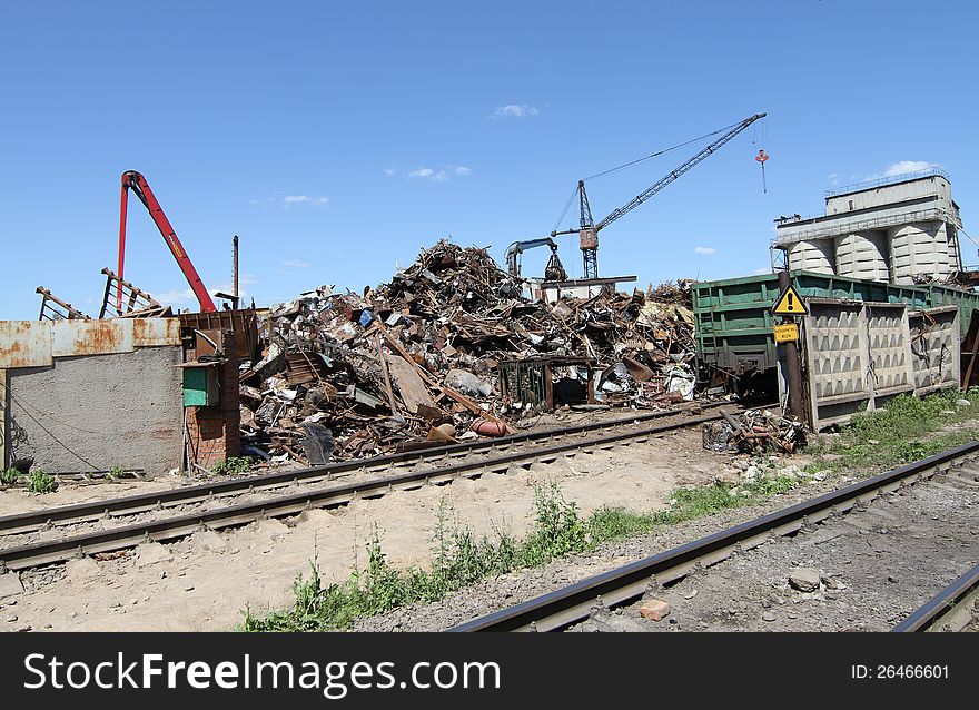 The site for the processing of scrap is the production capacity for recycling