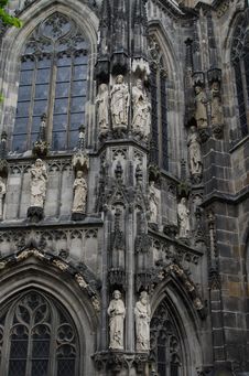 Exterior Of Gothic Cathedral Royalty Free Stock Image