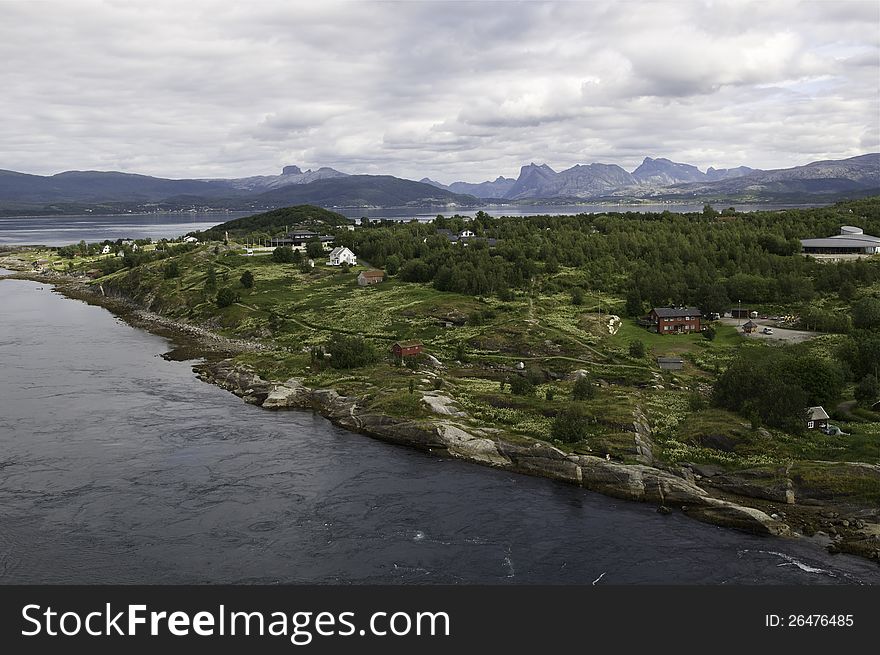 Famouse power stream in Norway. Famouse power stream in Norway