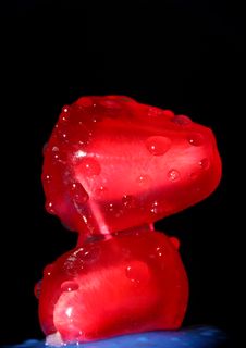 Macro Photo Of Pomegranate Seeds Stock Photography