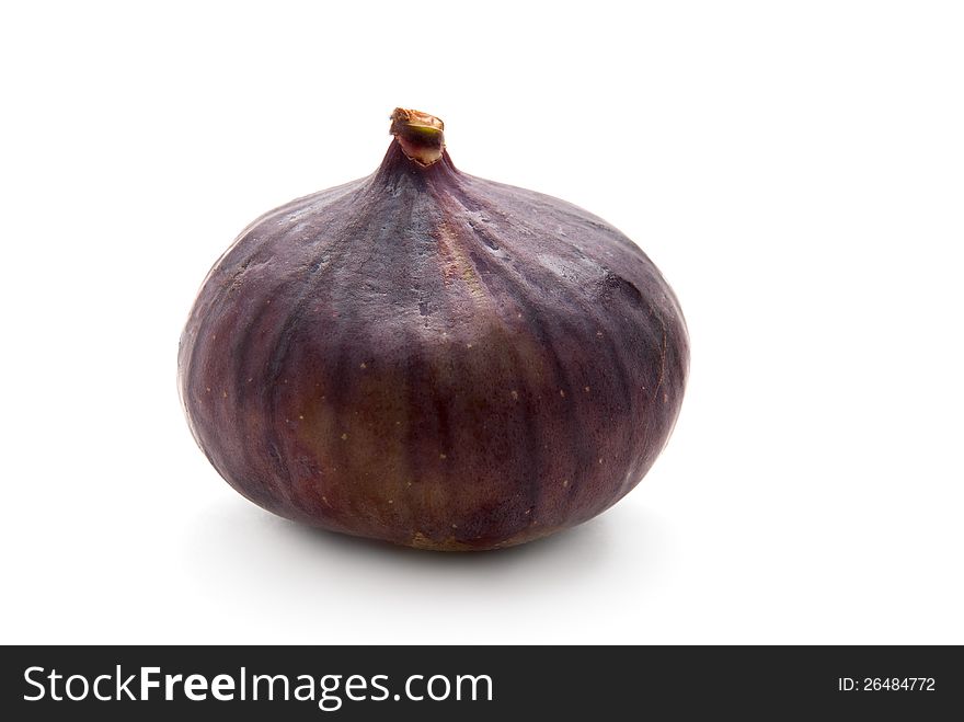 Fig on the White Background